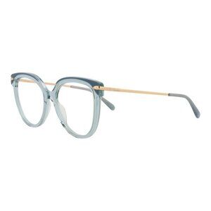 Pomellato Womens Cat Eye Blue Gold Transparent Fashion Designer Eyewear